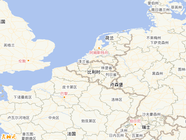 比利時地圖