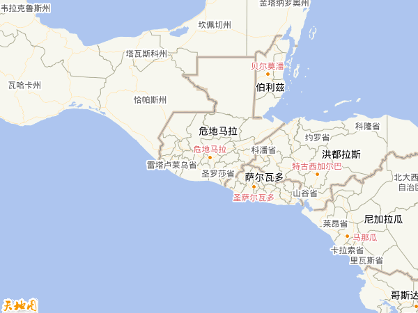 危地馬拉地圖