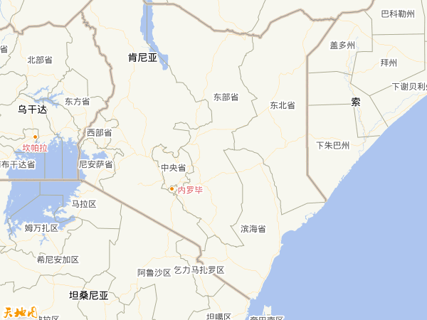 肯尼亞地圖