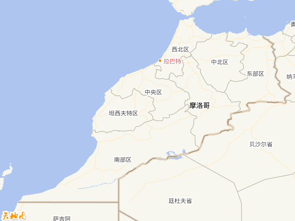 摩洛哥地圖