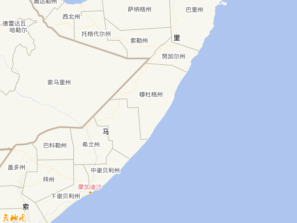 索馬里地圖