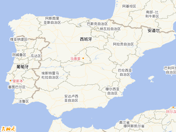 西班牙地圖