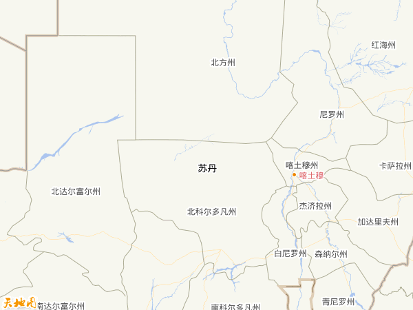 蘇丹地圖