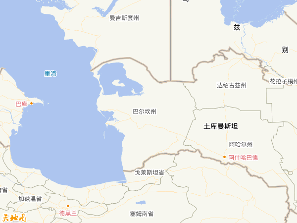 土庫曼斯坦地圖